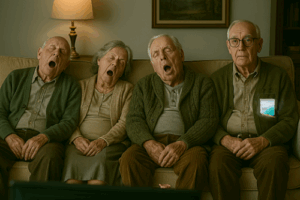 old people all asleep but one B togo2